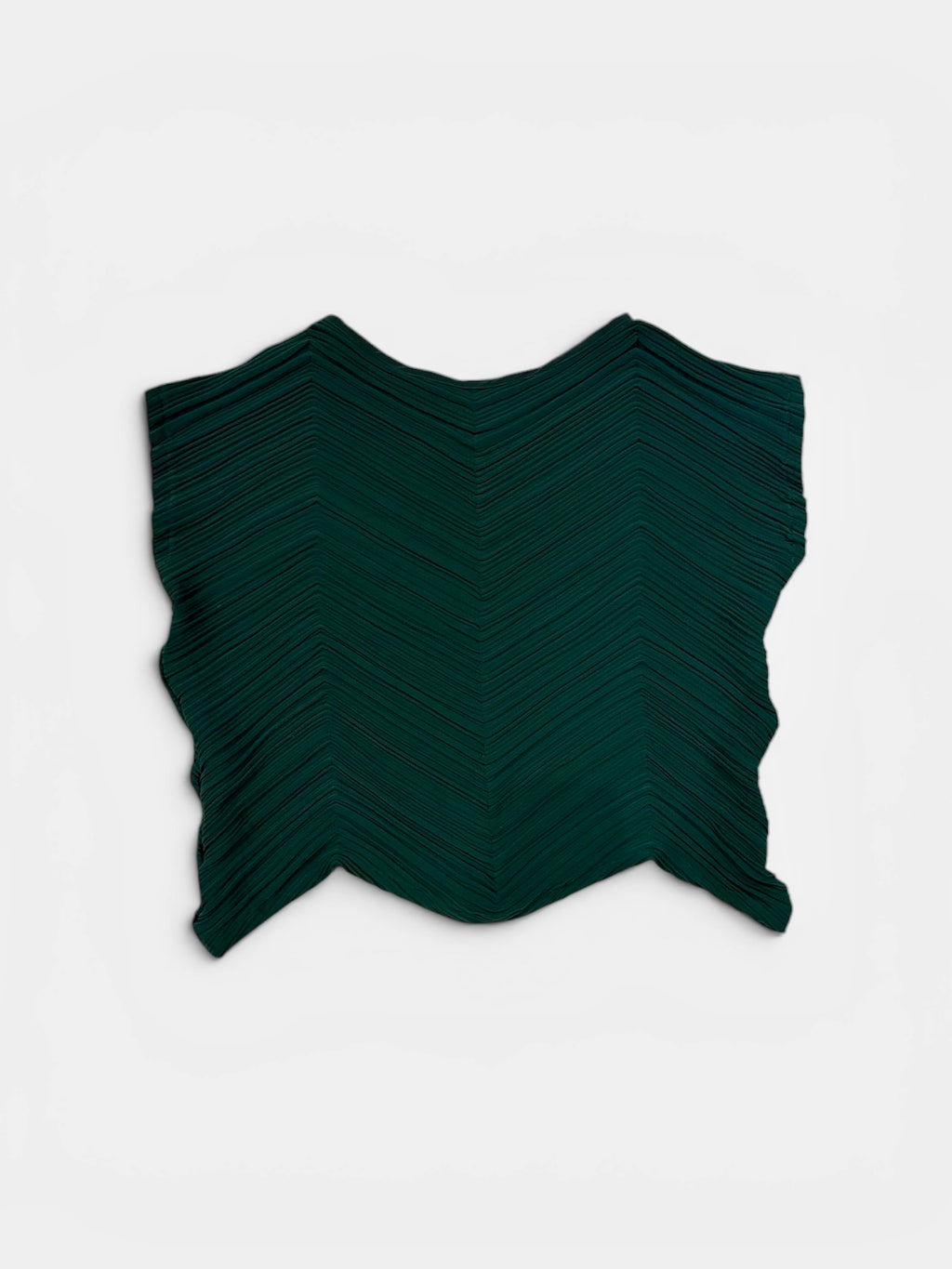 Issey Miyake Pleated Chevron Top