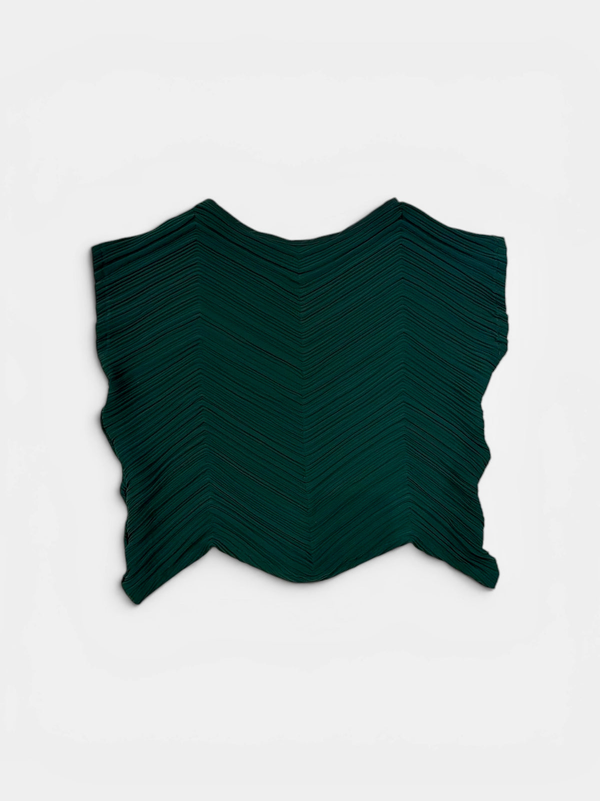 Issey Miyake Pleated Chevron Top