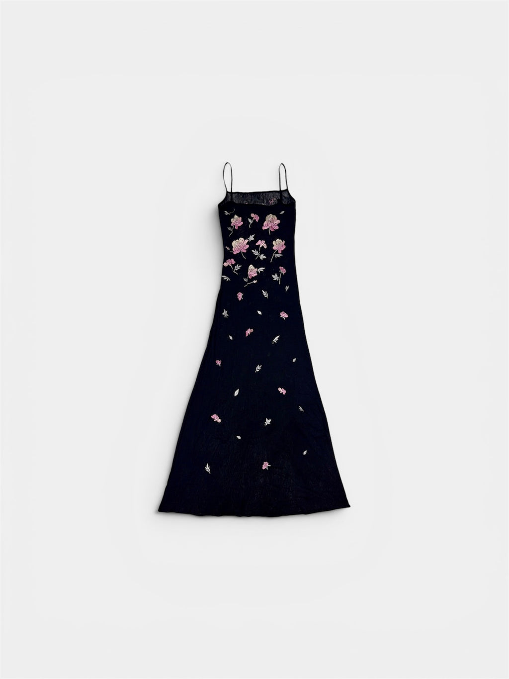 Vivienne Tam Floral Embroidered Mesh Slip Dress