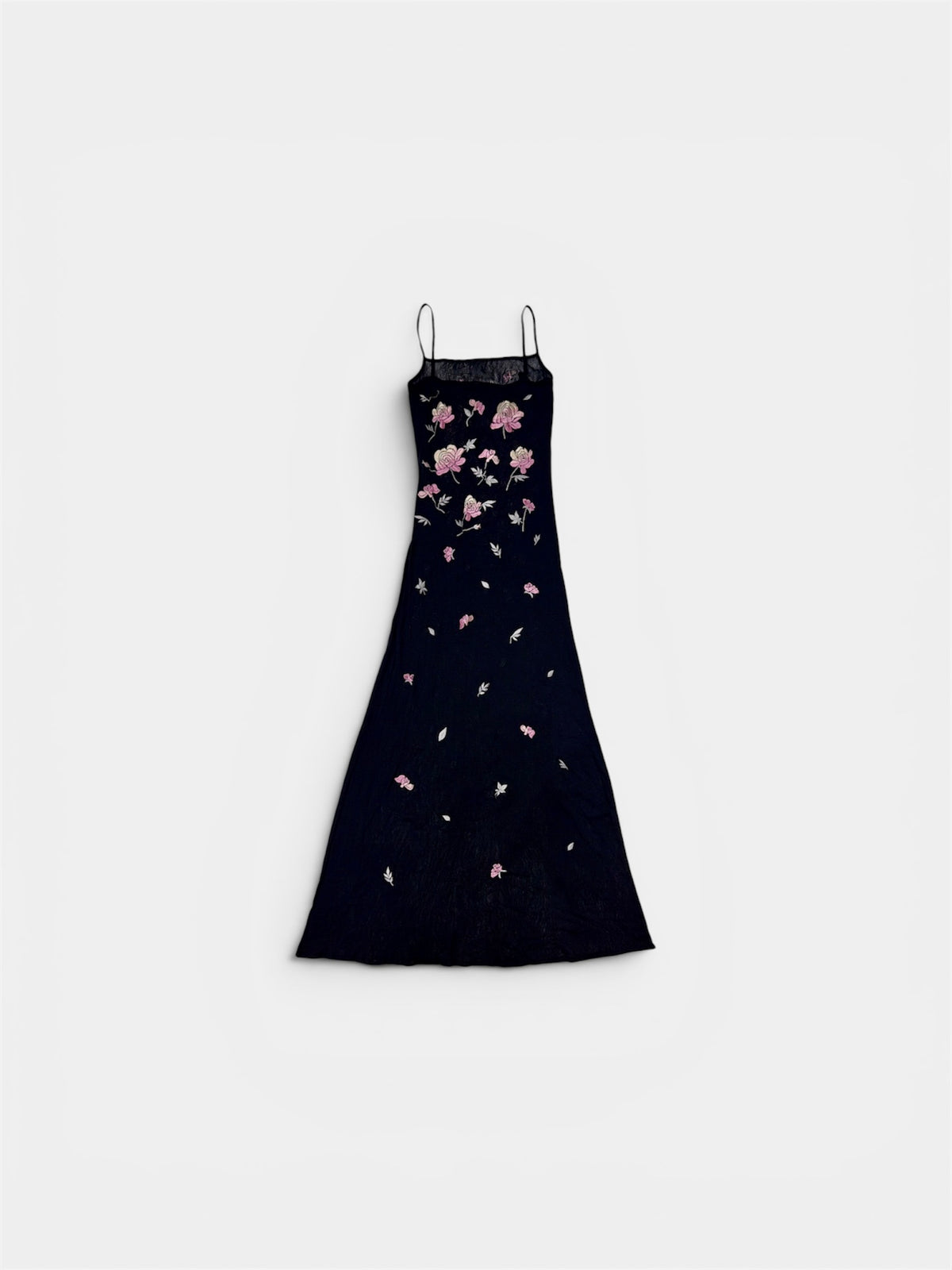 Vivienne Tam Floral Embroidered Mesh Slip Dress