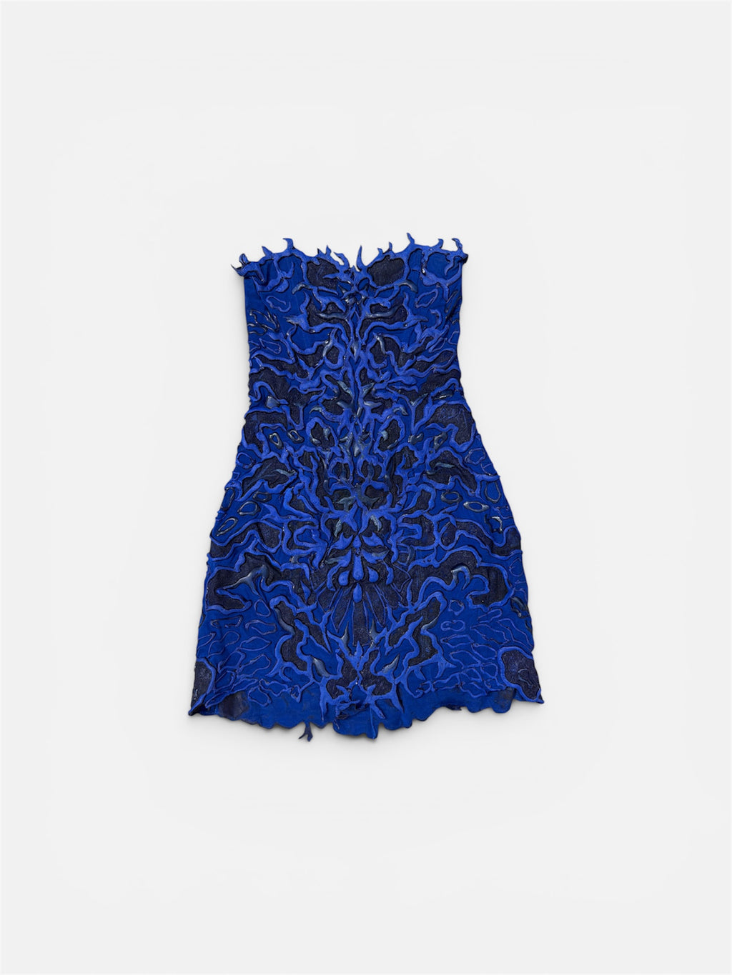 Ema Savahl Hand-Painted Strapless Mini Dress