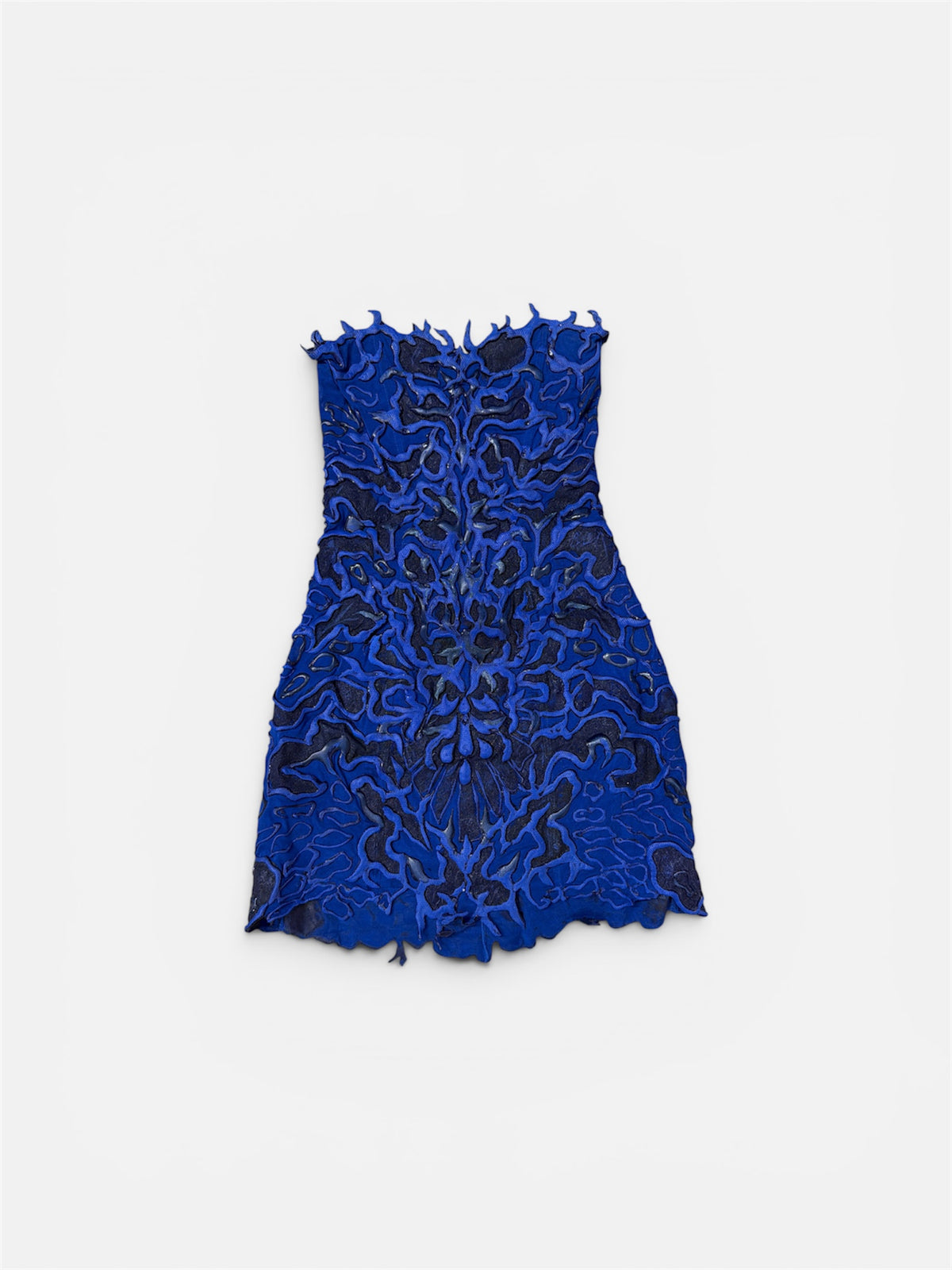 Ema Savahl Hand-Painted Strapless Mini Dress