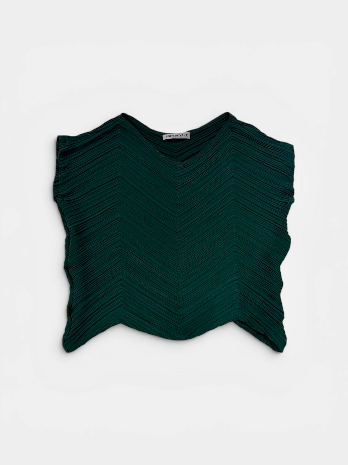 Issey Miyake Pleated Chevron Top