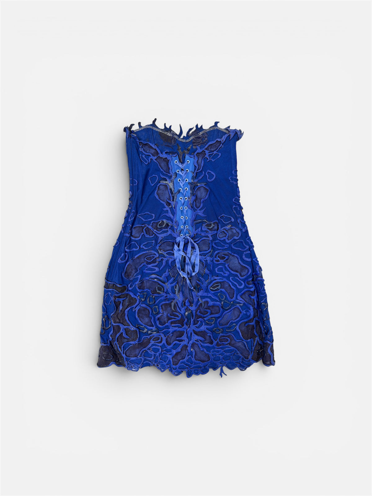 Ema Savahl Hand-Painted Strapless Mini Dress