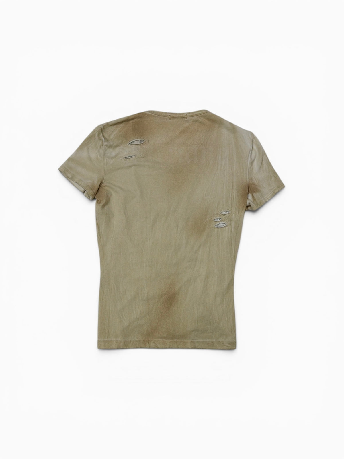John Galliano Graphic Lace Detail T-Shirt